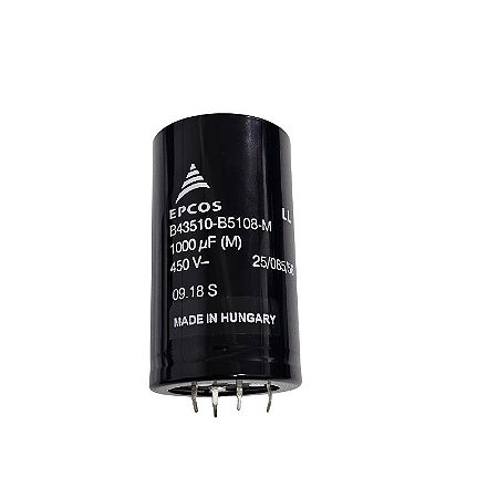 Capacitor Eletrolítico 1000uF x 450V 85º B43510-B5108-M Epcos