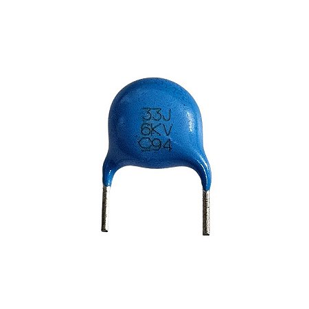 Capacitor Cerâmico 33pF x 6KV = 33J 6KV