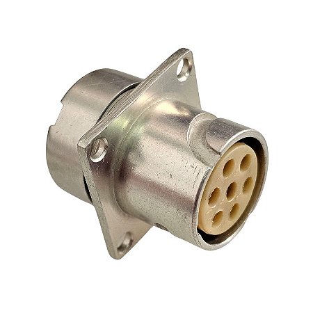 Conector XLR Fêmea 7 Pinos