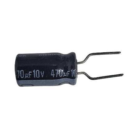 Capacitor Eletrolítico 470uF x 10V 85º Nichicon