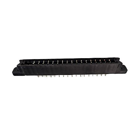 Conector Euro 17 Vias 180° Preto