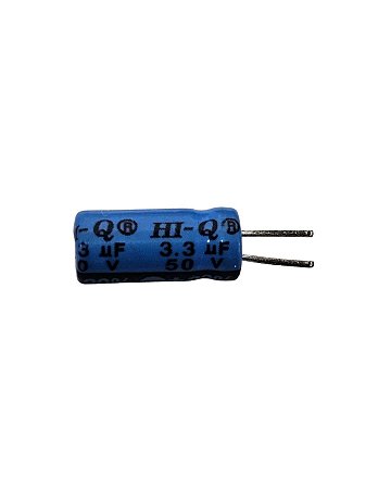 Capacitor Eletrolítico 3,3uF x 50V Rd 85º HI-Q