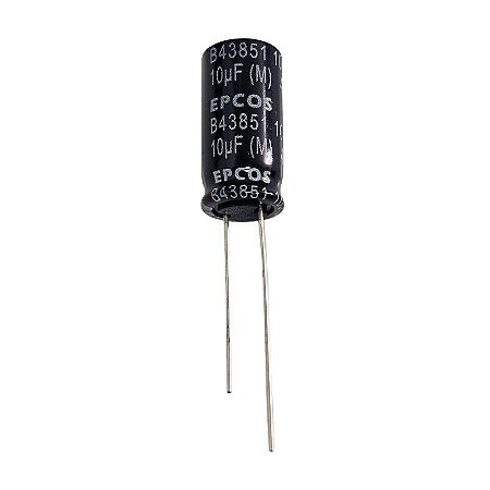 Capacitor Eletrolítico 10uF x 450V 105º B43851-F5106-M 10DX20A Epcos