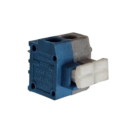 Bloco de Terminal de Mola DG235 10A 250V AWG20-14 5.0 Azul/Cinza Degson