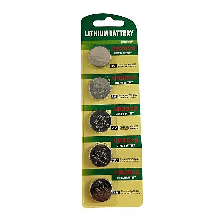 Bateria CR2032 3V Blister 5PÇS