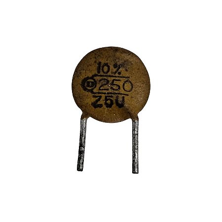 Capacitor Cerâmico 25pF x 50V 10% Z5U = 250 Z5U
