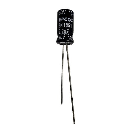 Capacitor Eletrolítico 2,2uF x 50V RD 105º Epcos