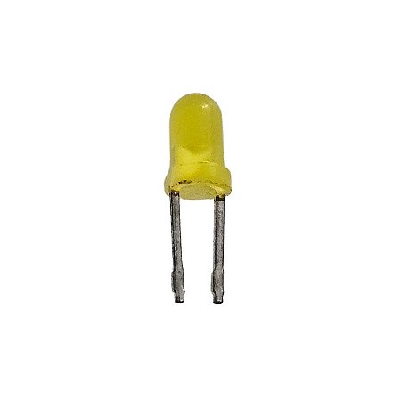 Led 3mm Amarelo Difuso Pré Formado