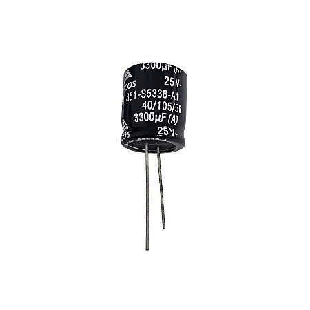 Capacitor Eletrolítico 3300uF x 25V RD 105º B41851-S5338-A1 Epcos