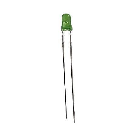 Led 3MM Verde Difuso 800-1000Mcd
