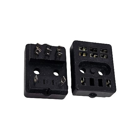 Soquete Para Relé 8 Pinos Preto