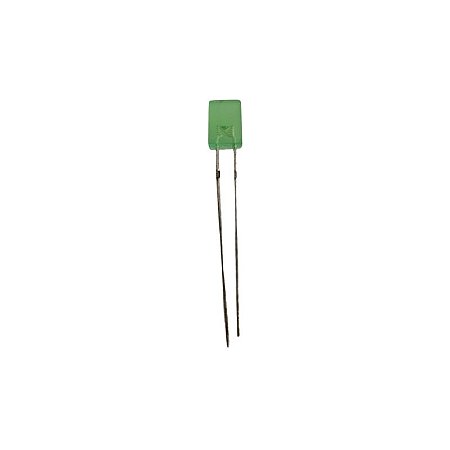 Led 5MM Verde Retangular 2x5x7 1000MCD