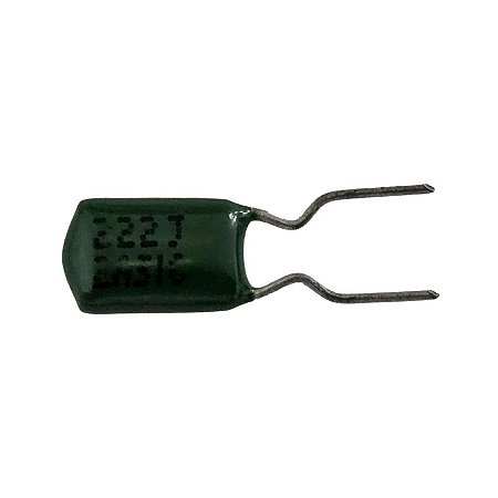 Capacitor Poliéster 2K2 x 50V = 222J 2Asic