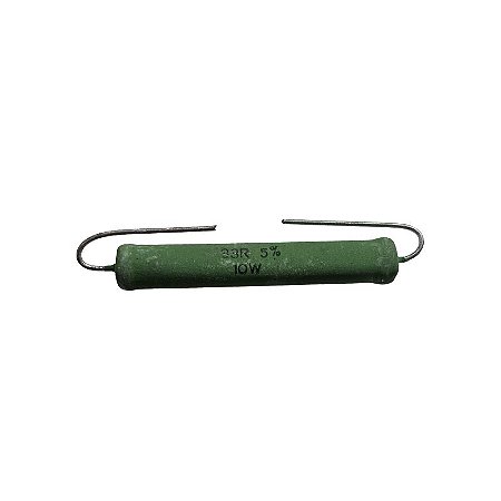 Resistor 33R 10W 5% Axial Verde