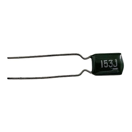Capacitor Poliéster 15K x 100V = 153J Verde