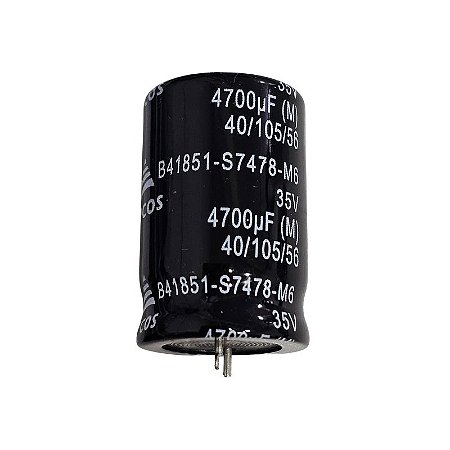 Capacitor Eletrolítico 4700uF x 35V RD 105º 18Dx40A B41851-S7478-M6 Epcos