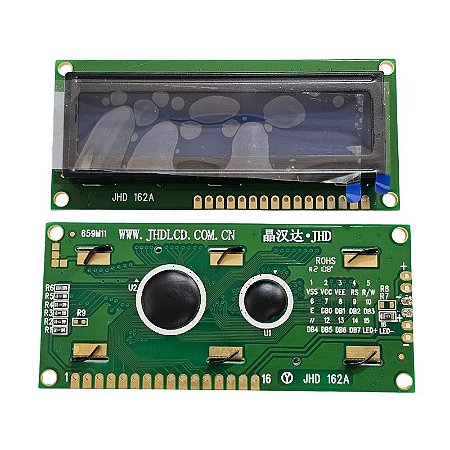 Display LCD 16X2 Com Back Azul Letra Branca JHD162A