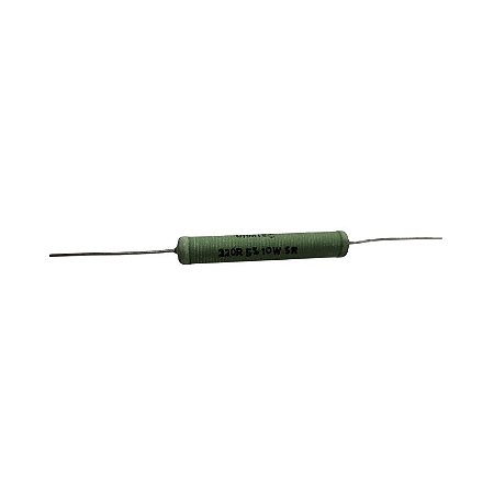Resistor 220R 10W 5% Porcelana