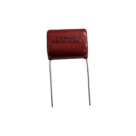 Capacitor Poliéster 2M2 x 250V = 250V 225J CBB22