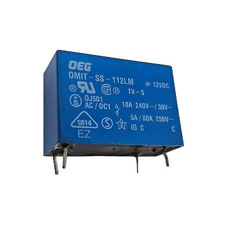 Relé OMIT-SS-112LM 12Vdc 4 Terminais Oeg