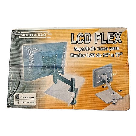 Suporte de Mesa Para Monitor  de 14!" A 17" Lcd Flex