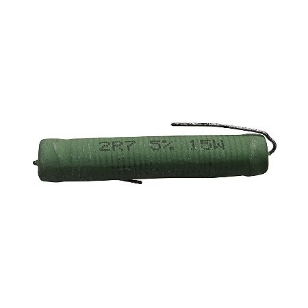 Resistor 2R7 15W 5% Axial Verde