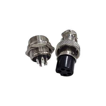 Conector Mike LS-3004 - 3011 5 Vias Macho / Fêmea