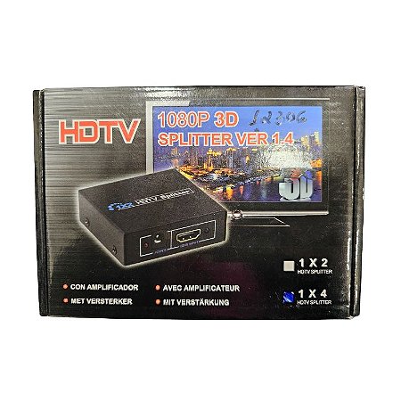 Splitter Hdtv Ver 1.4 1 x 4 1080P 3D WLW-HDMI-1-4