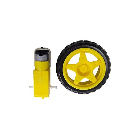 Kit Motor DC 3,6V Roda 68Mm