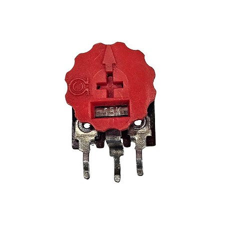 Trimpot 15K 14MM Vertical com Botão