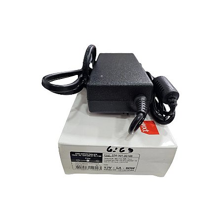Fonte Chaveada Para CFTV 5A 12V 60W Com Cabo de 1M 039.001.00188 Mxt