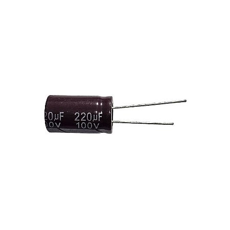 Capacitor Eletrolítico 220uF x 100V RD 105° Secon