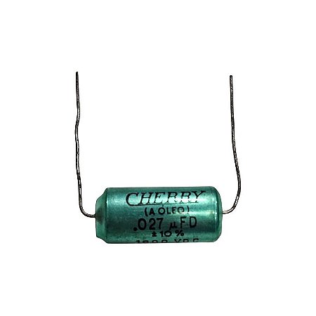 Capacitor a Óleo .027uFD x 1600VDC +-10% Axial Cherry