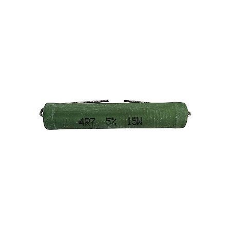 Resistor 4R7 15W 5% Axial Verde