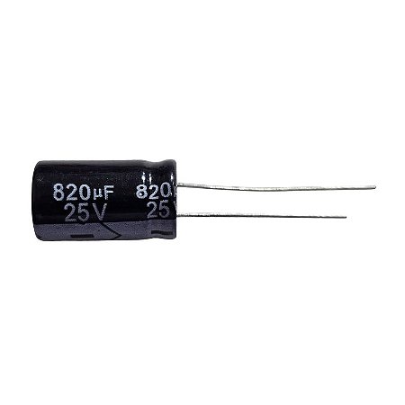 Capacitor Eletrolítico 820uF x 25V 105º Secon