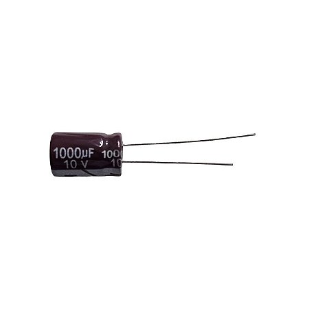 Capacitor Eletrolítico 1000uF x 10V RD 105º Secon