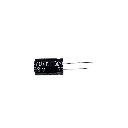 Capacitor Eletrolítico 470uF x 63V RD 105º Secon