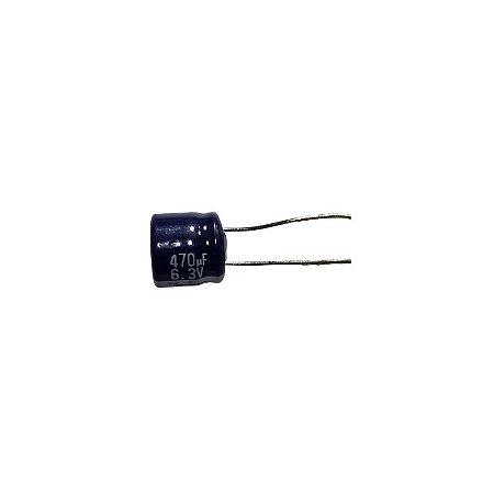 Capacitor Eletrolítico 470uF x 6,3V Rd 85º Azul