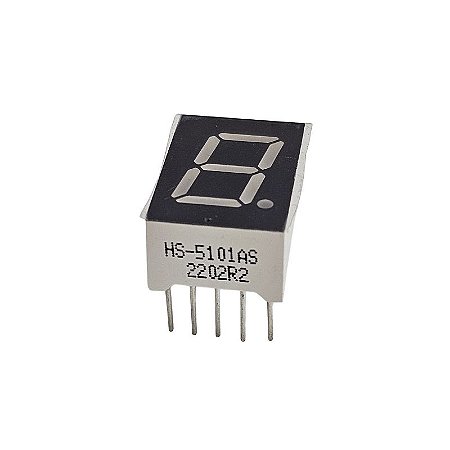 Display Catodo HS-5101AS 7 Seguimentos Vermelho