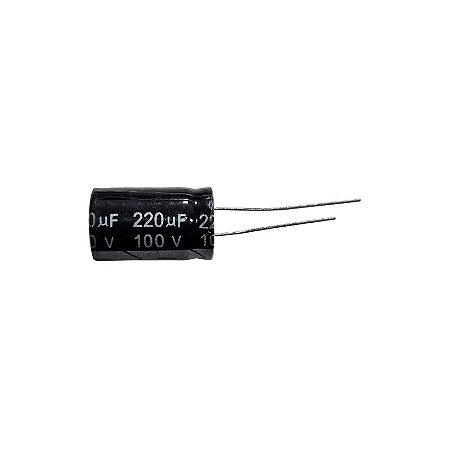 Capacitor Eletrolítico 220uF x 100V RD 105° Topmay