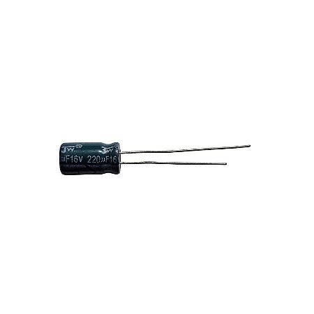 Capacitor Eletrolítico 220uF x 16V RD 105º  Jw