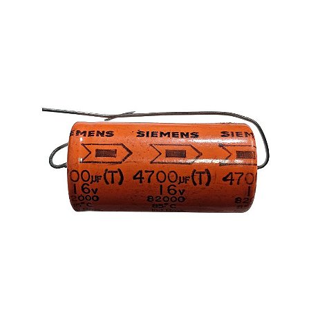 Capacitor Eletrolítico 4700uF x 16V Axial 82000 Siemens