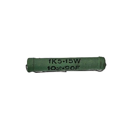 Resistor 1K5 15W 10% Axial Verde