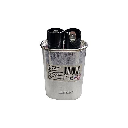 Capacitor Para Micro-Ondas 1.00uF x 2100Vac 50/60Hz 5.5.008 CH8521100 No Estado