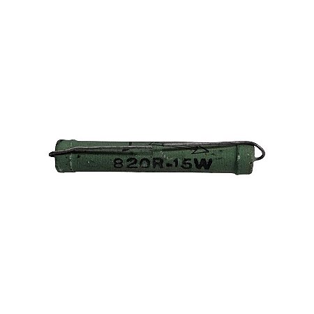 Resistor 820R 15W 10% Axial Verde