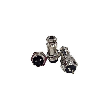 Conector Mike LS-3001 3008 2 Vias Macho / Fêmea