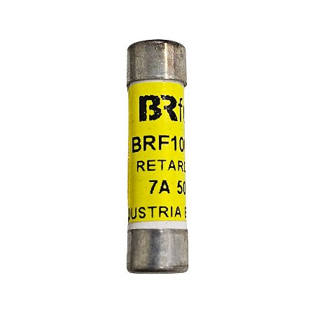 Fusível 7A 500V 120Ka Retardado 10X38 BRF100-7A BRFusi