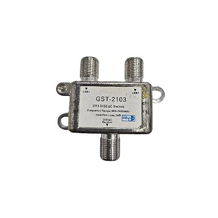 Chave Diseqc Switch 2x1 GST-2103