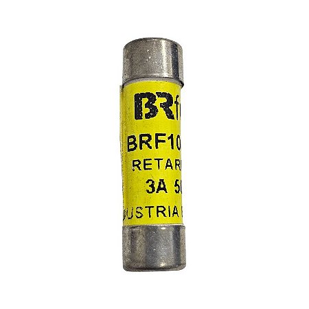 Fusível 3A 500V 120Ka Retardado BRF100-3A 10X38 BRFusi