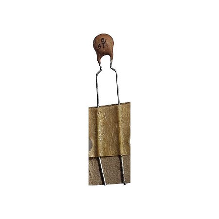 Capacitor Cerâmico 470pF x 50V = B471 Marrom